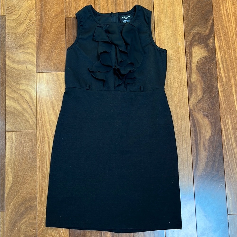 The Limited Black Ruffled Sheath Mini Dress
